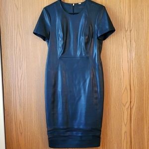 Faux leather Calvin Klein dress, size 6